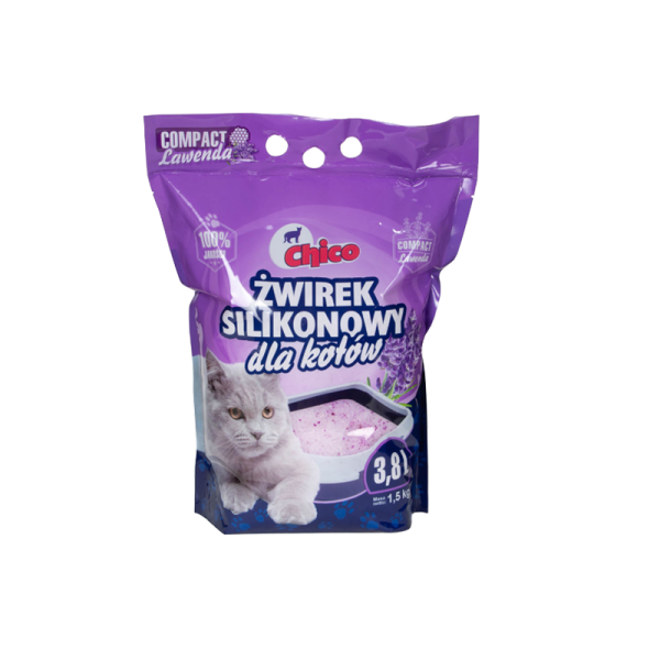 Chico Żwirek Silikonowy Compact Lawendowy 3,8l