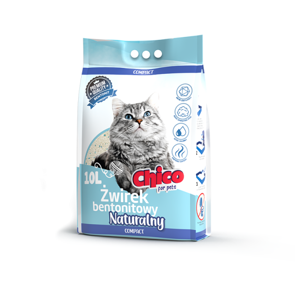 Chico Żwirek Bentonitowy Naturalny 10l