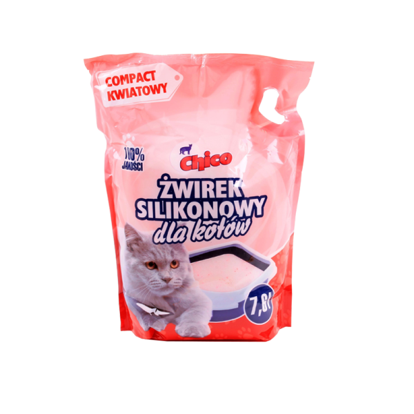 Chico Żwirek Silikonowy Compact Kwiatowy 7,6l